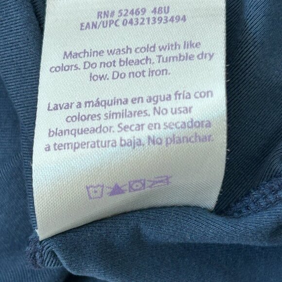 Secret Treasures Intimates Vtg Baby Doll Sleepwear Women's Size XL Navy Lounge - Picture 5 of 7